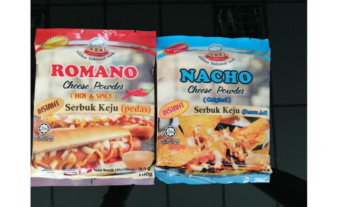 New packing Soho nacho & Romano cheese powder 100g